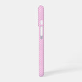 Coque iPhone 16 Personalized Pastel Pink Polka Dot Phone Case (Côté gauche)