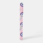 Coque iPhone 16 Personalized Pink Evil Eye Pattern Gifts With Name (Côté droit)