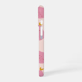 Coque iPhone 16 Personalized Pink Pear Pattern Cute Girly Fruit (Côté gauche)