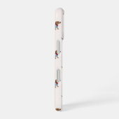 Coque iPhone 16 Personalized Preppy Cute Dachshund Dog Pattern (Côté droit)