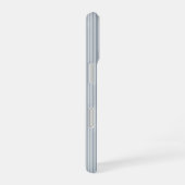 Coque iPhone 16 Personalized Striped Blue Tones Minimalist Chic (Côté droit)