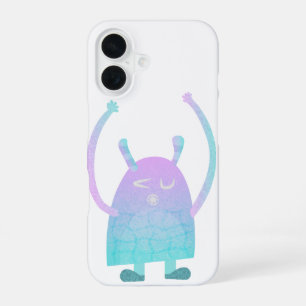 Coque iPhone 16 Personnage de monstre pour enfants adorable