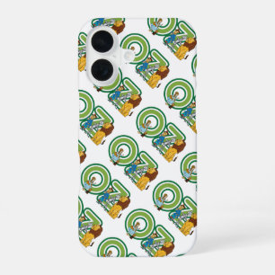 Coque iPhone 16 Personnages vintage du Magicien d'Oz et lettres de