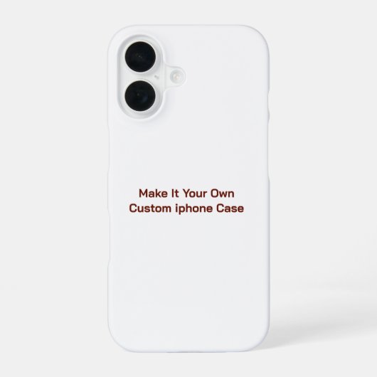 Coque iPhone 16 Personnalisé (Verso)