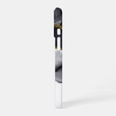 Coque iPhone 16 Personnaliser le marbre noir or (Côté gauche)