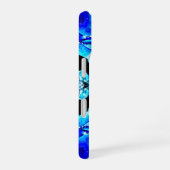 Coque iPhone 16 Pétales Bleus (Côté droit)