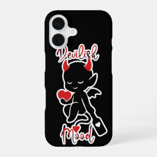 Coque iPhone 16 Petit Diable Méchant Amour Pagaie "Humeur Diaboliq