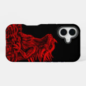 Coque iPhone 16 Petit dragon rouge (Verso Horizontal)