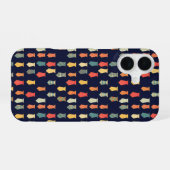 Coque iPhone 16 Petit Motif Cravate coloré (Verso Horizontal)