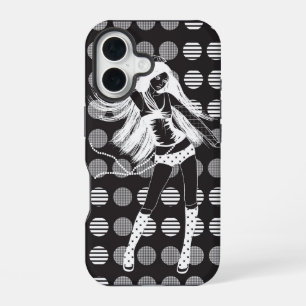 Coque iPhone 16 petite amie dansant dans le noir