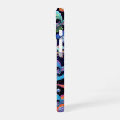 Coque iPhone 16 Petits Aliens Multi-Couleurs dans l'Espace (Côté gauche)