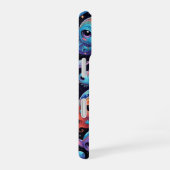 Coque iPhone 16 Petits Aliens Multi-Couleurs dans l'Espace (Côté droit)