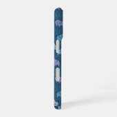 Coque iPhone 16 Petits éléphants Tourbillon Bleu (Côté droit)