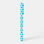 Coque iPhone 16 Petits points bleu aqua (Côté droit)