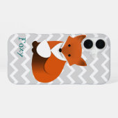 Coque iPhone 16 Peu de conception de Fox rouge (Verso Horizontal)