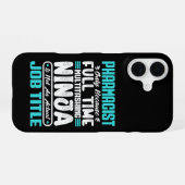 Coque iPhone 16 Pharmaciste Titre de l'emploi Profession Compétenc (Verso Horizontal)