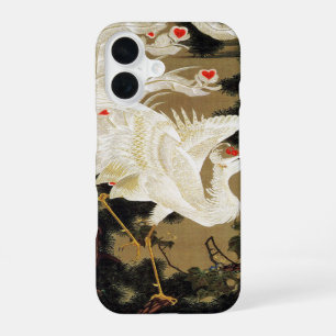 Coque iPhone 16 PHÉNIX D'AMOUR VOLANT, Plumes, Saint-Valentin Cœur
