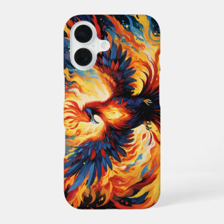 COQUE iPhone 16 PHÉNIX MYTHIQUE DE FEU