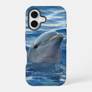 Coque iPhone 16 Photo de dauphin dans l'eau