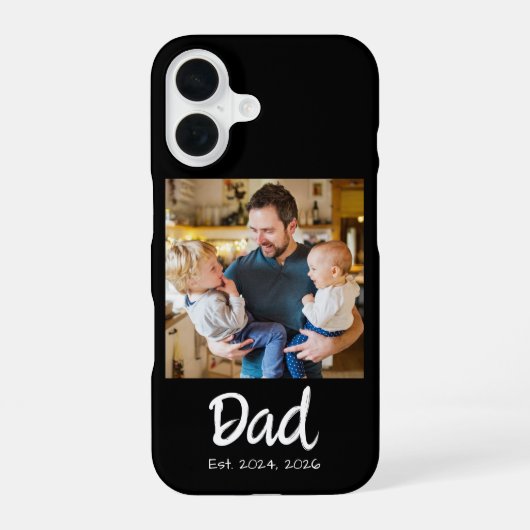 Coque iPhone 16 Photo de Papa Fondé (Verso)