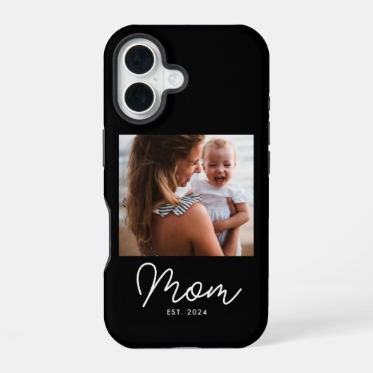 Coque iPhone 16 Photo de script établi pour maman noire (Verso)