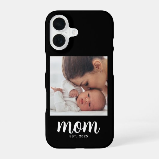 Coque iPhone 16 Photo de script établi pour maman noire (Verso)