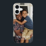 Coque iPhone 16 Photo et texte personnalisés<br><div class="desc">Faire une photo personnalisée amour coeur gardien de coeur de cas de Ricaso - ajouter vos propres photos et texte - photo gardienne cadeaux</div>