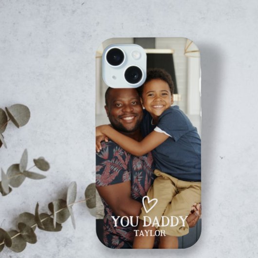 Coque iPhone 16 Photo et texte personnalisés