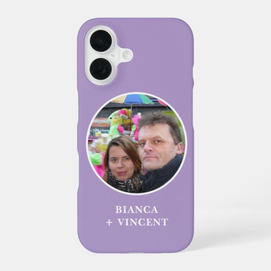 Coque iPhone 16 Photo Violet (Verso)