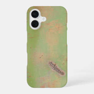 Coque iPhone 16 Photographie de soudure métallique verte grunge