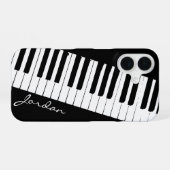 Coque iPhone 16 Piano Keys | Angled | Customizable (Verso Horizontal)
