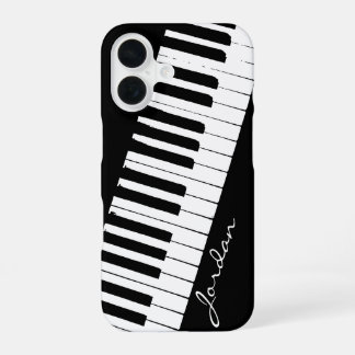 Coque iPhone 16 Piano Keys | Angled | Customizable