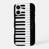 Coque iPhone 16 Piano Keys | Vertical | Customizable (Verso)