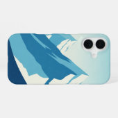 Coque iPhone 16 Pics de gel vintage (Verso Horizontal)