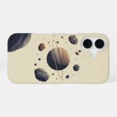 Coque iPhone 16 Pierres orbitales vintage (Verso Horizontal)