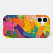 Coque iPhone 16 Pinceau abstrait (Verso Horizontal)