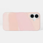 Coque iPhone 16 Pinceau pastel abstrait (Verso Horizontal)