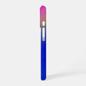 Coque iPhone 16 Pink Blue Gradient Rainbow (Côté gauche)