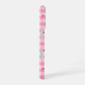 Coque iPhone 16 Pink Gingham Heart Phone Case (Côté droit)