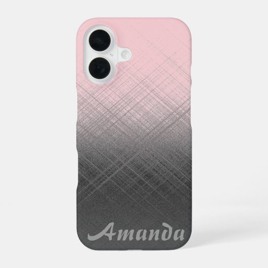 Coque iPhone 16 PINK - Personnalisable (Verso)