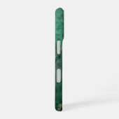 Coque iPhone 16 PixDezines AGATE AQUARELLE VERT FONCÉ (Côté droit)