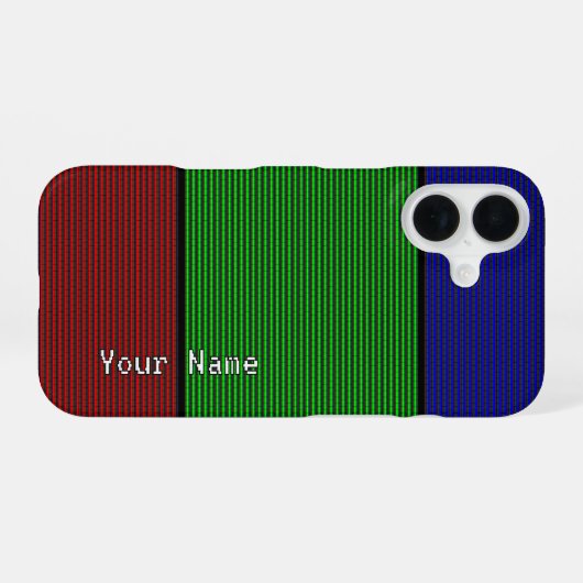 Coque iPhone 16 Pixel géant - (Verso Horizontal)