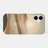 Coque iPhone 16 Plage Abstraite Vintage (Verso Horizontal)