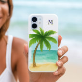 Coque iPhone 16 Plage Vibe Palm Tree