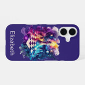 Coque iPhone 16 Planche de pièce d'échecs à l'aquarelle (Verso Horizontal)