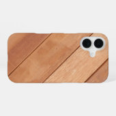 Coque iPhone 16 Planches de bois Rustique (Verso Horizontal)