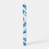 Coque iPhone 16 Planches de surf motif bleu (Côté gauche)