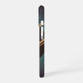 Coque iPhone 16 Planète Anneaux Vintage (Côté gauche)