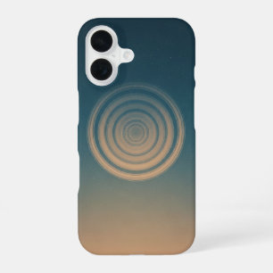 Coque iPhone 16 Planète Rétro Vue du Haut avec Réflexion