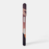 Coque iPhone 16 Planète Vintage Derrière les Falaises (Côté droit)